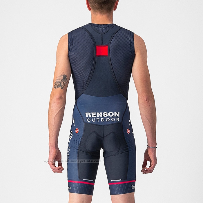 2022 Maillot Cyclisme Deceuninck Quick Step Bleu Blanc Rouge Manches Courtes et Cuissard